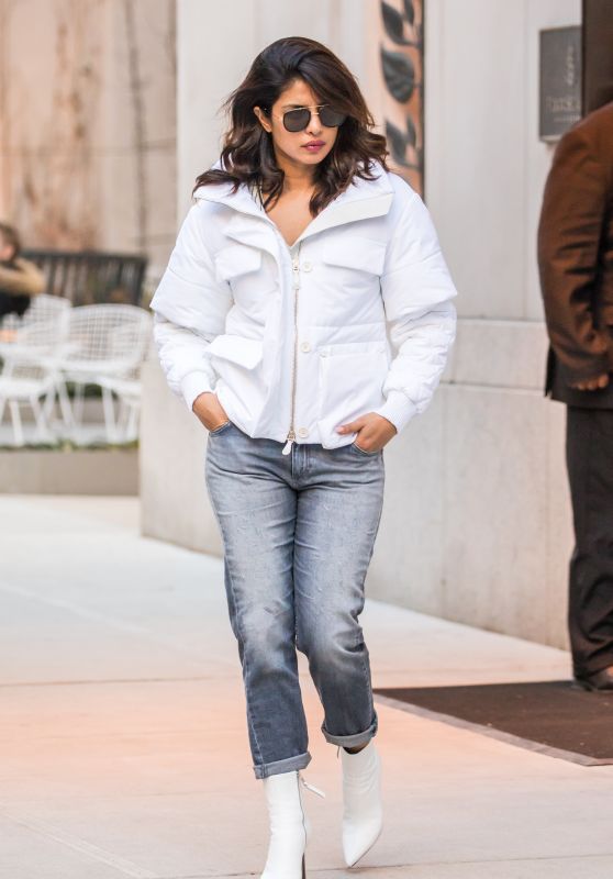 Priyanka Chopra Chic Street Style - New York City 01/24/2018