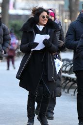 Priyanka Chopra - "Quantico" Set in Madison Square Park, Manhattan