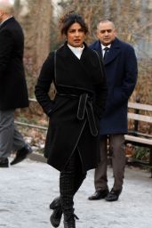 Priyanka Chopra - "Quantico" Set in Madison Square Park, Manhattan