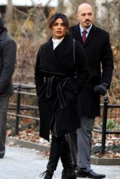 Priyanka Chopra - "Quantico" Set in Madison Square Park, Manhattan