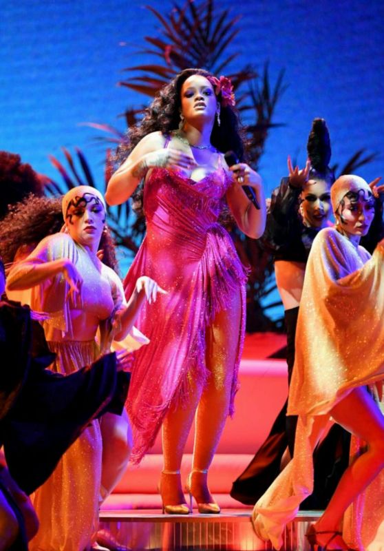 Rihanna - Performs at 2018 GrammyAwards in New York City