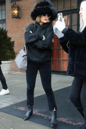 Rita Ora in All-Black Out in NYC