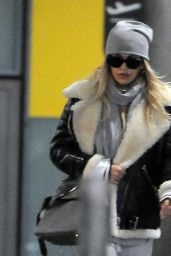 Rita Ora in Travel Outfit at Heathrow Airport in London
