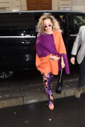Rita Ora Shows Off Her Eclectic Style - Chanel Store in Paris 01/22/2018