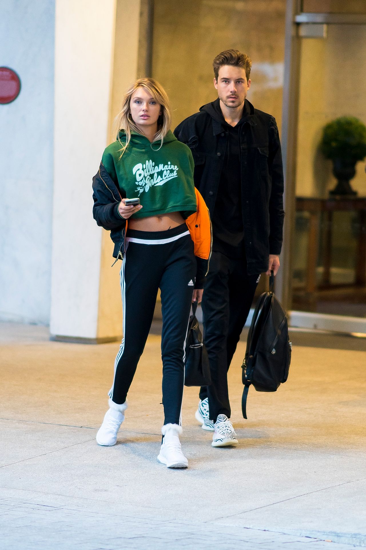 Romee Strijd With Laurens van Leeuwen - Out in Washington Square Park