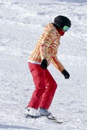 Sara Sampaio - Skiing Holiday in St. Moritz 01/30/2018