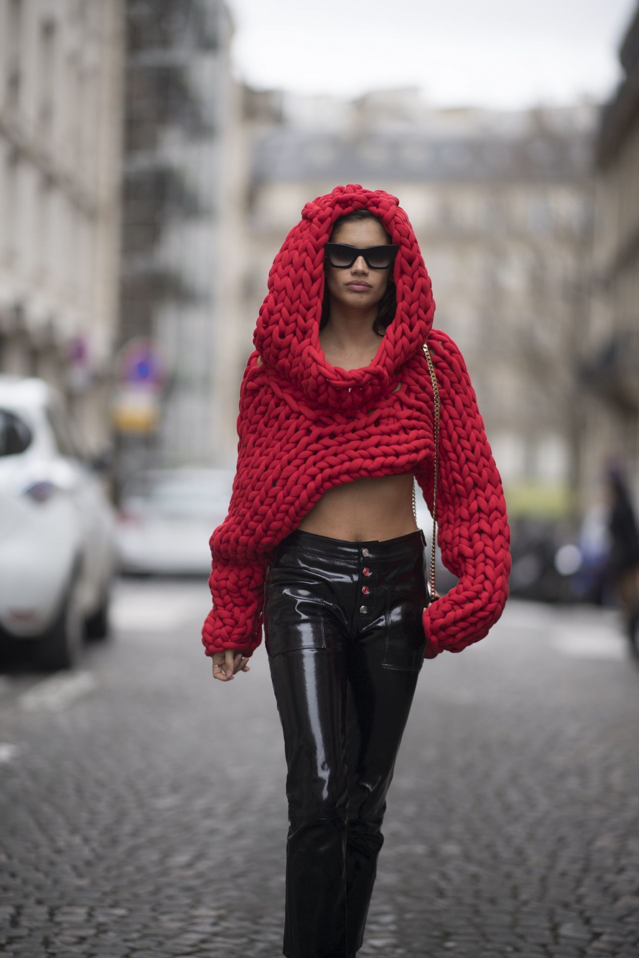 Sara Sampaio Street Fashion Paris Fashion Week 01 23 2018