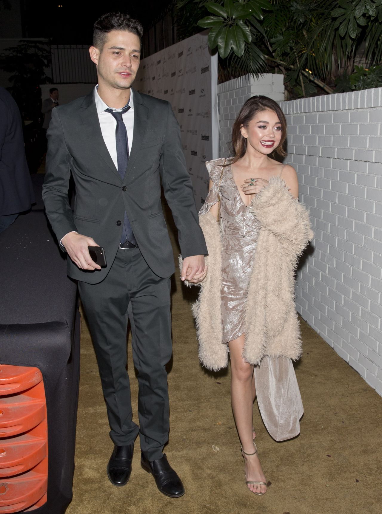 Sarah Hyland with Wells Adam - Leaving a Private Party in West