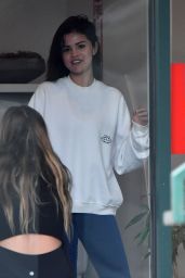 Selena Gomez and Justin Bieber Leaving Pilates Studio in West Hollywood