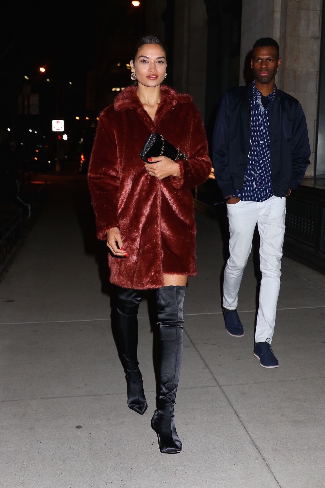 Shanina Shaik Leaving the Republic Records Party in New York • CelebMafia