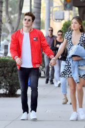 Sistine Stallone and Gregg Sulkin - Leave All Saints in Beverly Hills