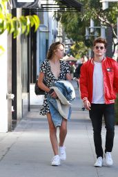 Sistine Stallone and Gregg Sulkin - Leave All Saints in Beverly Hills