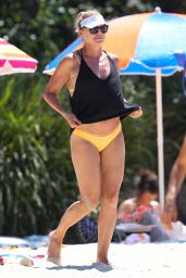 Sonia Kruger in Bikini at the Beach in Sydney