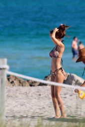 Sonia Sarpe in Bikini - Photoshoot on the Beach in Miami