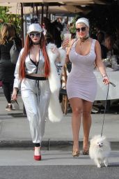 Sophia Vegas Wollersheim and Phoebe Price at Il Pastaio in Beverly Hills