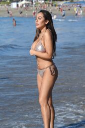 Sophie Kasaei in Bikini on the Beach in Turkey