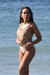 Sophie Kasaei in Swimsuit on the Beach in Lanzarote