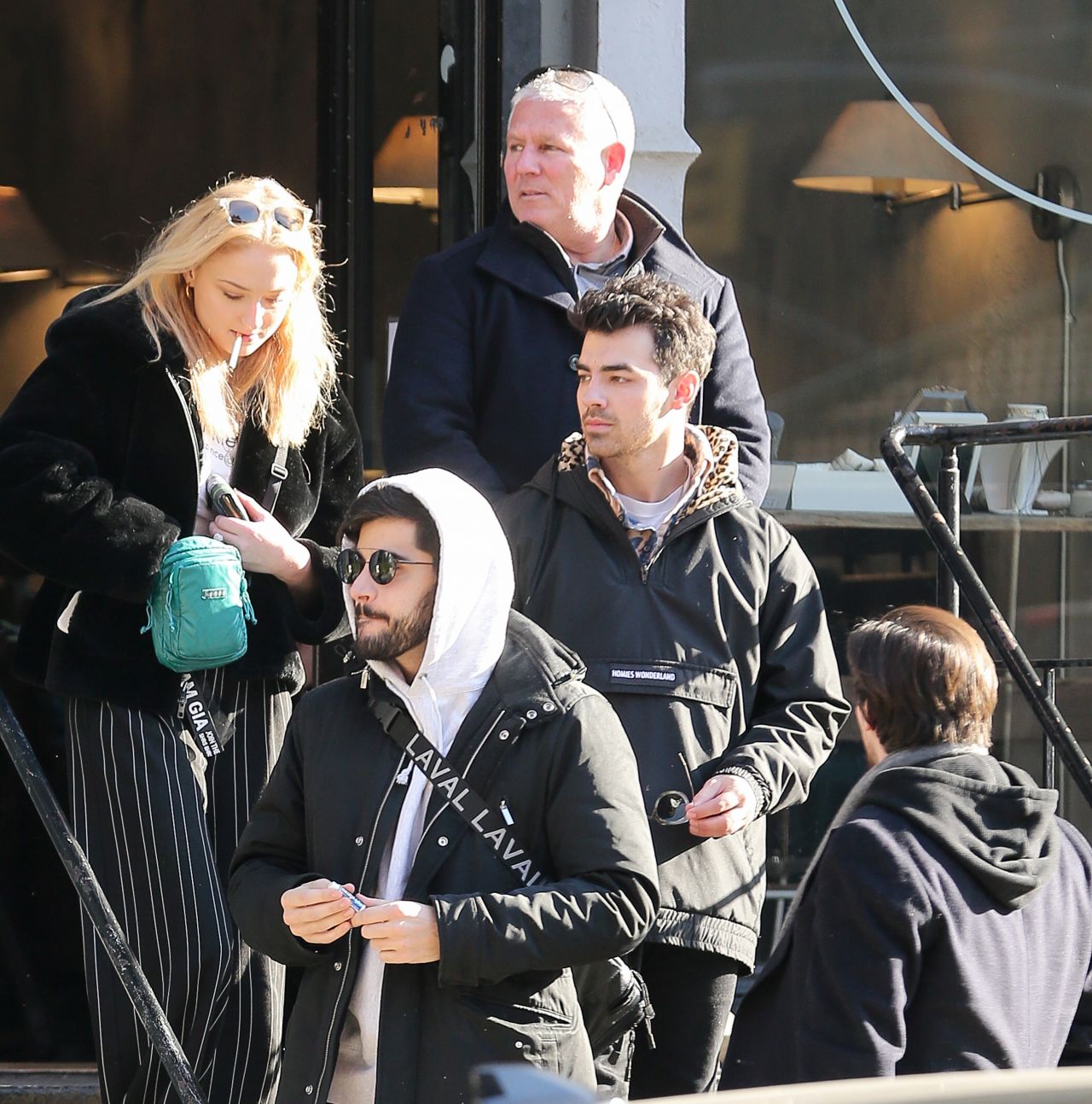 Sophie Turner, Joe Jonas, Nick Jonas & Kevin Jonas - Have Lunch in New