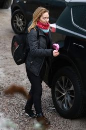 Stephanie Waring Leaving an Silverblades Ice Rink in Altrincham