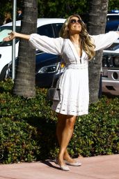 sylvie meis steps out in a white summer dress in miami 