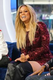 Tyra Banks Appeared on MTV TRL in New York