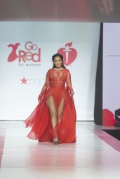 Adrienne Bailon Walks Runway for Red Dress 2018 Collection Fashion Show in NYC