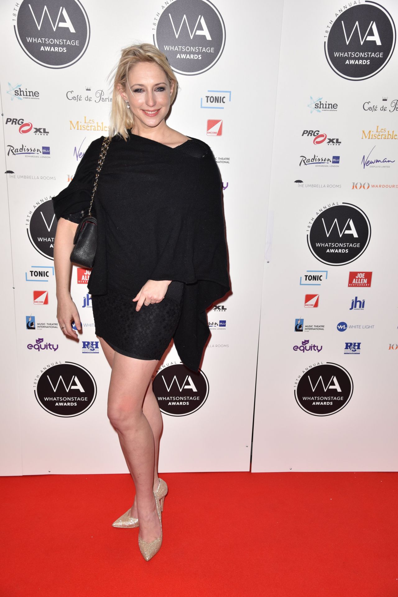 Ali Bastian – 2018 WhatsOnStage Awards in London • CelebMafia