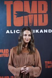 Alicia Vikander - "Tomb Raider" Photocall in Madrid