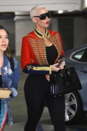 Amber Rose Arrives at Soho House in Los Angeles