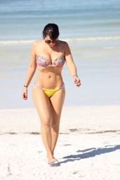 Andrea Calle in Bikini on the Beach in Miami