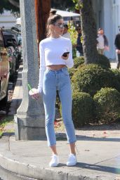 Anna Litva Street Style - Melrose Place in West Hollywood 01/31/2018