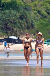 Ashley Hart in Bikini on the Beach in Byron Bay