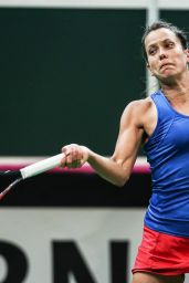 Barbora Strycova - Tennis Fed Cup World Group 1 - Czech Republic vs Switzerland in Prague