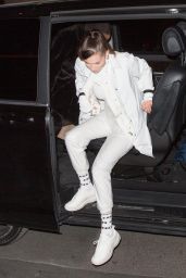 Bella Hadid in White - Night Out in Paris 02/27/2018