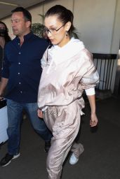 Bella Hadid Lands at LAX Airport in Los Angeles 02/16/2018