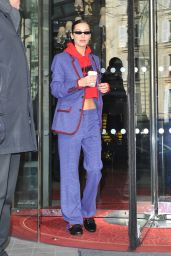 Bella Hadid - Leaving Her Hotel in Paris 02/26/2018
