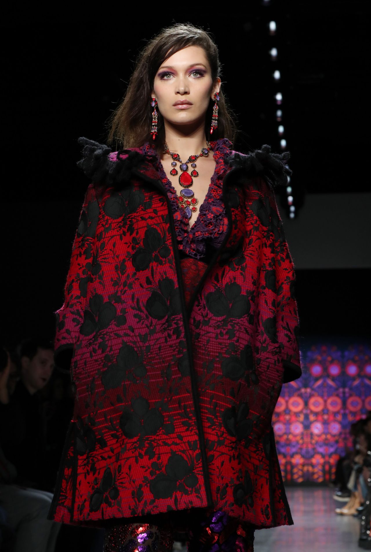 Bella Hadid Walks Anna Sui Fashion Show in NYC • CelebMafia