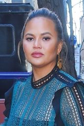 Chrissy Teigen at the "Today Show" in NYC