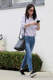 Courteney Cox - Visiting a Salon in West Hollywood 02/27/2018