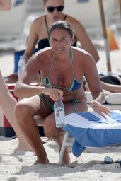 Eda Taspinar in Bikini on Miami Beach 02/13/2018