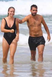 Elise Stacy in Swimsuit on Bondi Beach