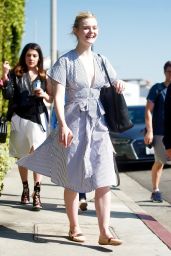 Elle Fanning - Shopping on Melrose Place in West Hollywood