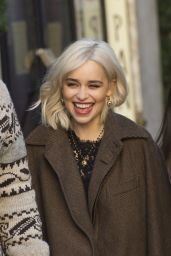 Emilia Clarke - Filming Dolce and Gabbana Commercial in Rome 02/04/2018
