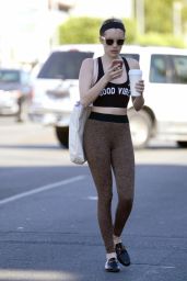 Emma Roberts in Workout Gear - Leaves a Dance Class in LA