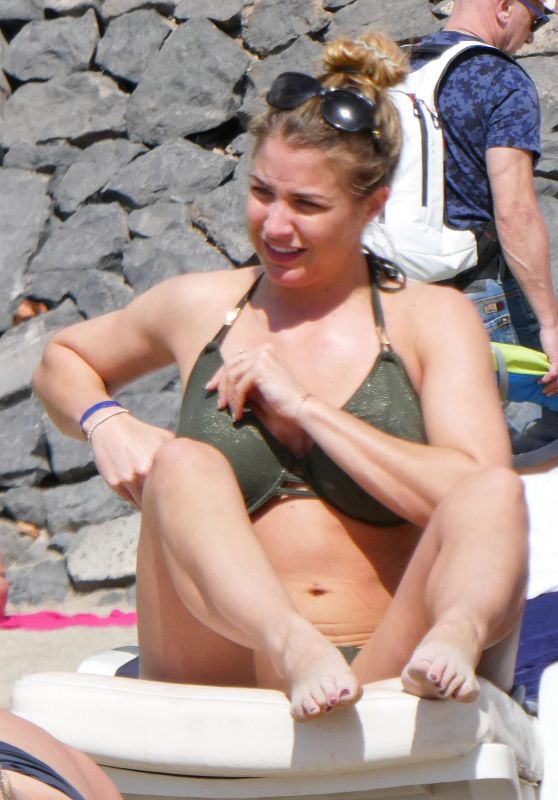 Gemma Atkinson in Bikini on Beach in Tenerife