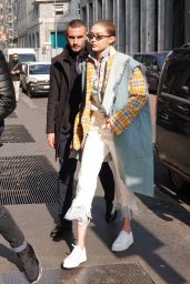 Gigi Hadid Street Fashion - Milan, Italy 02/21/2018