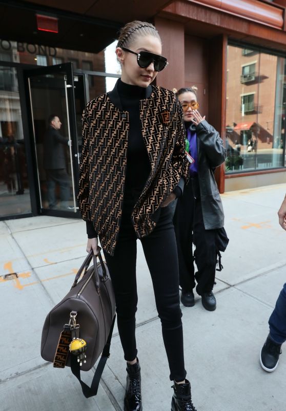 Gigi Hadid Style - Leaving Her Apartment in NYC 02/20/2018