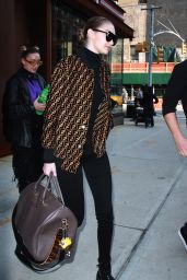 Gigi Hadid Style - Leaving Her Apartment in NYC 02/20/2018 • CelebMafia