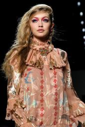 Gigi Hadid Walks Anna Sui Fashion Show in NYC