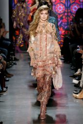 Gigi Hadid Walks Anna Sui Fashion Show in NYC • CelebMafia
